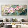 Pintura Decorativa Pintura Colgante Pintura de Fondo para Sofá de Sala de Estar de Alta Gama Habitación Modelo de Hotel Loto Estilo Chino Nuevo Pintura de Cabecera para Dormitorio