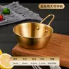 Tigela coreana para vinho de arroz em aço inoxidável 304 com alça tigela para vinho quente frio tigela de cozimento tigela de lanche tigela de vinho de arroz culinária japonesa