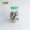 620ml Embalagem Plástica Transparente Garrafa Pet Doce Amendoim Pote Plástico 50g Casca de Tangerina Seca Pistache Pote Selado