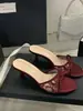 Sandalias de Malla con Tacón Fino y Alto, Nudo de Lazo, Tallas 35-40, Blanco, Negro, Borgoña, Microfibra, Estilo de Correa Única