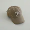 Boné de Baseball Infantil Novo Atacado Tendência Letra King Proteção Solar para Meninos Boné de Baseball Jeans Lavado para Meninas