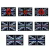 Etiqueta Bordada para Exterior Pegamento Bandera Insignia Bordada Insignia Bordada Adhesivo de Tela de Venta Caliente Insignia Bordada Productos Transfronterizos Velcro Inglés