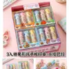 Carimbos Sanrio em Formato de Doce, Capivara e Pônei Menininhas, Conjunto de 3 Peças, Carimbos para Diário DIY, Brindes
