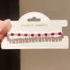 Cristal Quadrado Amanhecer Leve~ Pulseira de fecho quadrado de zircônia, estilo europeu e americano, toque de luxo leve, acessório de mão moderno e versátil
