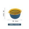 Nuevo juego de seis cestas de drenaje de doble capa con colores contrastantes, cesta de plástico para lavar verduras, lavabo para lavar verduras, cocina del hogar, fruta creativa azul