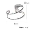 Pulseras europeas y americanas de acero inoxidable para mujer, sencillas y a la moda, chapadas en oro de 18 quilates, joyería de mano de acero de titanio que no se decolora, venta al por mayor de fábrica.
