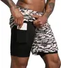 Venta directa de fábrica marca doble marea transpirables transpirables de secado rápido pantalones deportivos para hombre verano secado rápido fitness shorts deportivos