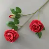 Arte Floral para Casamento Flor Vermelha Material de Fundo Decoração Ikebana Rosa Eucalipto Arranjo para Sala de Estar Interna