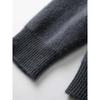 Suéter Masculino de Cashmere Puro de Montanha Duplamente Espesso Gola Alta Meia Manga Pulôver Casual para o Trabalho Manga Longa