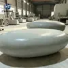 Taburete de Piedra de Mármol Pulido Gris Claro para Exteriores Comunitarios, Ocio, Punto Escénico, Atractivo para Influencers, Paisaje, Venta al por Mayor de Fábrica