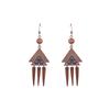 Pendientes Vintage de Madera Desgastada Joyería de Oreja con Borla Étnica Pendientes Bohemios de Círculo Grande Accesorios de Amazon