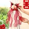 Decoração de Quarto de Casamento, Cortinas de Casamento, Prendedores de Cortina, Decorações de Flores para o Quarto, Decorações para Casa Nova, Enfeites Pendentes com Caracteres de Dupla Felicidade, Guirlandas para os Quartos do Noivo e da Noiva