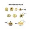Hebilla Magnética, Botón de Presión de Doble Cara, Cierre Magnético, Accesorios para Maletas Botón Magnético 14mm-18mm Botón Magnético de Hebilla