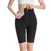 Calças Modeladoras de Cintura Alta Femininas Transfronteiriças Leggings Fitness para Suor e Levantamento de Glúteos Contração Abdominal Roupas de Sauna Roupa de Corset Roupas de Yoga