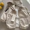 Chaqueta con capucha de algodón bordado para niño 2026, Abrigo con cremallera para primavera y otoño, Ropa elegante para niños de principios de otoño