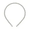Tiara da Moda com Pérolas para Mulheres, Doce Tiara de Pérolas Falsas, Estilo Versátil de Fada, Lavagem de Rosto, Pressionar o Cabelo, Acessório de Cabelo de Coroa Alta