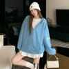 Sudadera con Capucha Chaqueta Americana para Mujer 2025 Otoño Temprano Nuevo Estilo Estilo Perezoso Top Holgado Chaqueta Súper Bonita Chic