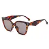 Gafas de Sol de Moda Transfronterizas Europeas y Americanas para Mujer, Gafas de Sol Tachonadas Versátiles de Moda, Gafas con Bloqueo de Color y Luz Azul para Hombre