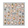 Belleza Completa Transfronterizo Nuevas Calcomanías para Uñas Estampadas 5D Reloj Retro Collar Reloj Calcomanías para Uñas