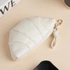 Bolsa Croissant Estilo Coreano Ins com Textura Única, Bolsa Dumpling, Porta-Moedas de Grande Capacidade, Bolsa Simples de Cor Sólida para Armazenamento