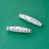 Pulsera Media de Tubo Curvo de Plata Pura 999 Dios Amarillo de la Riqueza con Dijes de Mensaje Auspicioso, Accesorios de Pulsera de Cordón Trenzado Hechos a Mano para DIY