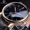 Nuevo Reloj Mecánico Automático de Moda Casual Simple Estilo Europeo y Americano para Hombre Forsining