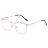 Gafas de Marco Completo Trendy Hechas a Medida Jamie 8801 para Hombres y Mujeres, Armazón de Metal con Diseño de Remaches