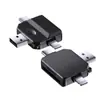 Lector de Tarjetas para Teléfono Móvil Transfronterizo Tipo-C Multifunción Adaptador para Computadora de Tarjeta Tfsd Lector de Tarjetas de Cámara Todo en Uno