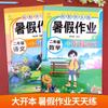 Tarea de Puente de Vacaciones de Verano de Primaria para Primer y Segundo Grado Segundo Volumen Vacaciones de Verano Puente Chino Matemáticas Juego Completo de Libro de Ejercicios de People's Education Press