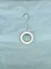 Gancho para Exhibición de Tienda de Ropa, Gancho en S, Perchero para Ropa, Tablero Colgante de Madera de Haya, Pinza para Ropa y Sombrero, Pinza Individual, Anillo Redondo de Madera Maciza