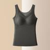 Colete Térmico Popular de Comércio Exterior Transfronteiriço para Mulheres, Roupa Íntima de Peça Única com Bojos, Top Interno Slim Fit Sem Costura para Outono e Inverno