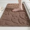 Alfombra de Piso Jacquard de Imitación Cachemira Alfombra Absorbente para Pies de Baño Alfombra para Puerta de Baño Antideslizante Alfombra para Dormitorio Junto a la Cama Alfombra Resistente al Desgaste