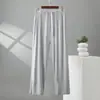 Pantalones atléticos de talla grande para hombre, corte ajustado, pantalones de pijama de modal para verano, pantalones casuales finos y holgados para hombre, para usar en casa