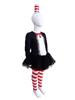 Halloween O Gato de Chapéu Natal Fantasia Cosplay Roupa de Performance Gato Usando um Chapéu Estilo Europeu e Americano