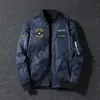 Traje de Vuelo Reversible para Hombre Militar Outdoor Chaqueta de Piloto Talla Grande Chaqueta de Béisbol Bordada Chaqueta Fina de Primavera y Otoño de Moda