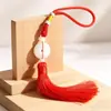 Hebilla de seguridad de jade blanco para coche, colgante para coche, accesorios para colgar dentro y fuera del coche, suministros de seguridad para coches al por mayor