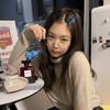 Jennie Mesmo Estilo Óculos Das Mulheres Óculos Planos Anti-Azul Luz Estilo Coreano Na Moda ins Wu Xin gm Cyber Celebridade Óculos Míopes Armação