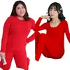 Roupa Íntima Quente de Inverno Feminina 2026 Outono Tamanho Grande Roupas de Casa Podem Ser Usadas Fora Conjunto de Pijama Peluciado Escovado