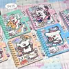 Mi Fei Tu Tu Bobina de Clasificación Snoopy Velcro A7 Cuaderno de Hojas Sueltas Diario Corazón de Niña Cuaderno Planificador
