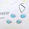 Decoraciones de arte de uñas de pez pequeño transparentes de dibujos animados, adornos versátiles de resina con temática oceánica 3D, aretes y decoraciones para fundas de teléfono