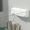 Tendedero retráctil invisible para secar ropa, herramienta mágica interior sin taladro para baño, tendedero de cable de acero retráctil para balcón