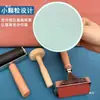 Baren para Grabado Seta de Madera Frotado de Madera Estampado en Relieve Rodillo de Frotado Paleta de Tintas Pigmento de Tinta Arte de Xilografía