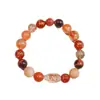 Pulsera Año del Caballo Rojo Sur 2026 para Mujer, Pulsera de los Doce Signos del Zodíaco Multi-Tesoro, Cristal para la Buena Suerte, Regalo de las Tres Armonías y Seis Armonías