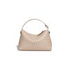 2026 Nova Bolsa de Couro Acolchoada Estilo Bolinho de Massa Artesanal Bolsa de Mão Tecida Bolsa de Ombro Transversal Moda Bolsa Feminina de Couro Genuíno