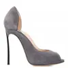 Zapatos de Moda para Mujer Transfronterizos de Una Sola Capa Tacón de Forma Especial Punta de Pez Zapatos de Tacón Alto AliExpress Tallas Grandes Zapatos de Salón para Mujer 43 45