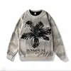 Moletom Masculino de Manga Longa Estilo Novo Mandala Flor Primavera, Outono e Inverno, Design Estrelado Tendência de Luxo Leve, Blusa Casual com Gola Redonda Rasgada