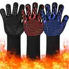 Venta al por mayor de fábrica, todo tipo de guantes dobles de punto anti-quemaduras para horno de alta temperatura, ignífugos, para fuego, 500-800 grados