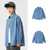 [Balaone] Camisas de Manga Larga Balabala Kidsren para Niñas y Niños 2026 Nueva Primavera Mezclilla Algodón Puro