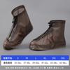 Cubrezapatos Impermeables Pvc Media Caña Cubrezapatos para Lluvia Portátiles Impermeables Antideslizantes para Exterior Adulto Engrosados Resistentes al Desgaste