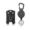 Mosquetón Resistente Transfronterizo Negro Antiperdido Hebilla de Fácil Extracción Llavero Colgante para Mochila de Exterior Clip de Mochila de Fácil Extracción